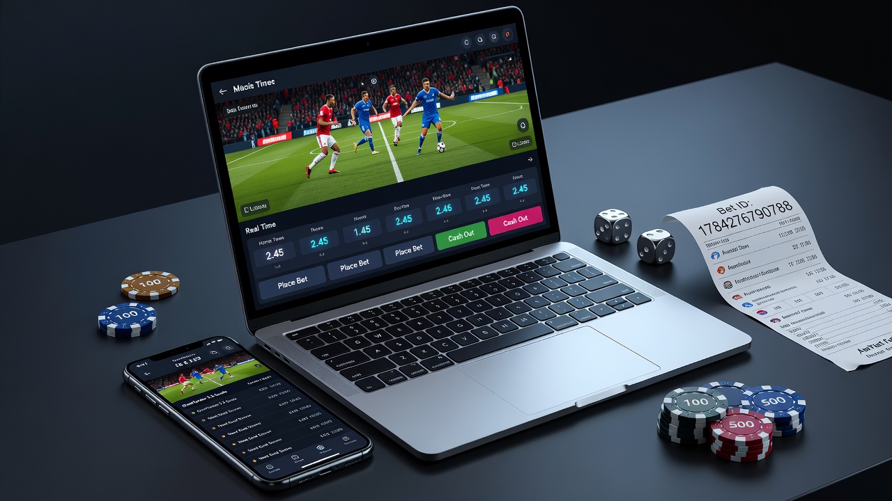 Overview of online sports betting platforms showing various sports markets and user interfaces