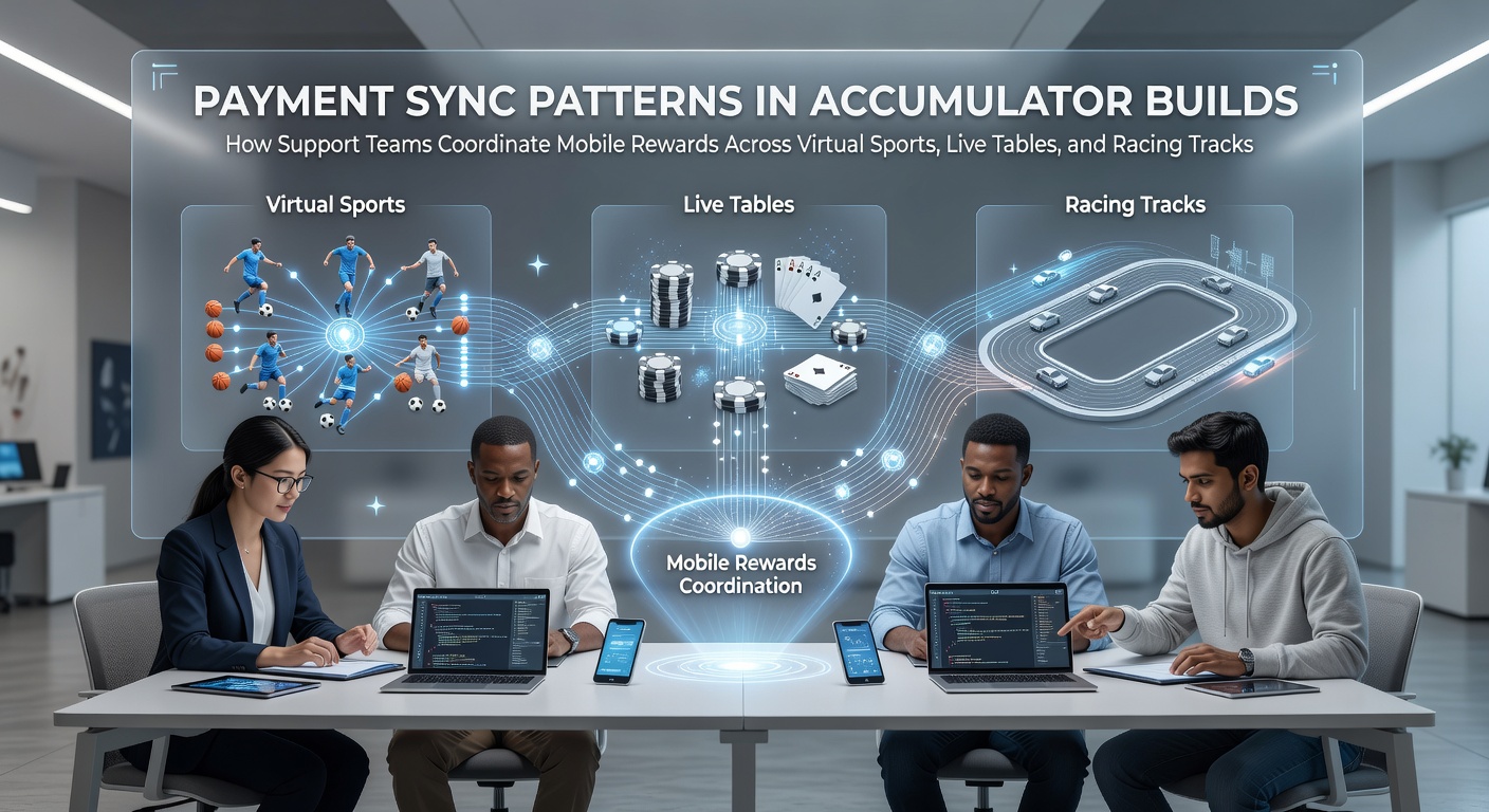 Support teams monitoring payment synchronization across virtual sports, live tables, and racing tracks on mobile platforms