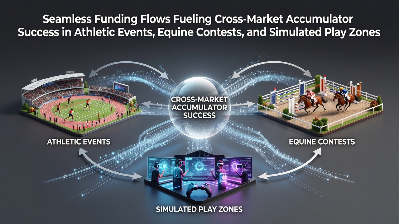 Seamless payment interfaces connecting athletic events, equine contests, and simulated play zones for accumulator betting